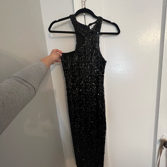 Club L London Sequin cut out neck dress - Picture 2 of 2